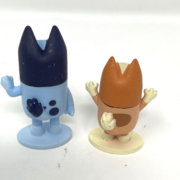 Bluey & Friends Figures Lot of 6, Bingo Mom Chilli Dad Bandit Rusty Mackenzie - Picture 6 of 11